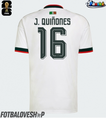 Mexiko Julian Quinones #16 Venkovní Dres MS 2026 Krátký Rukáv